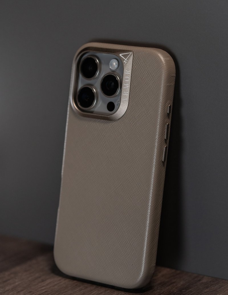 ARMOR iPhone 16系列全真皮磁吸電話保護殼_冥王褐 - 手機殼/手機套 - 真皮 