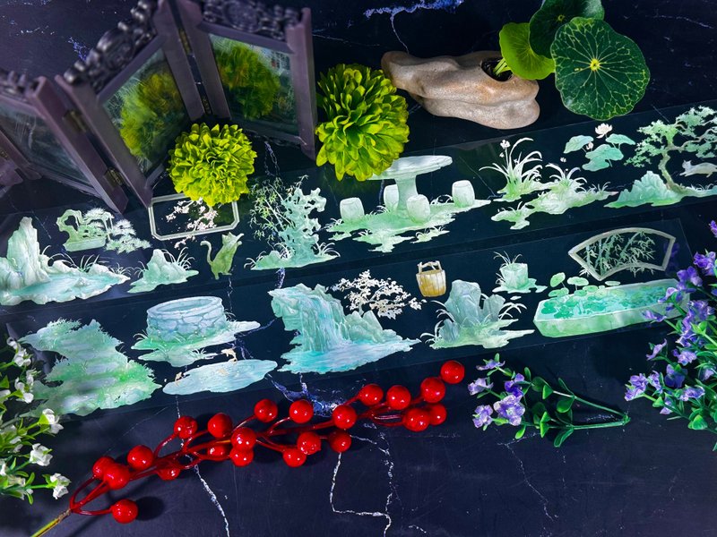 庭院春景 PET 紙膠帶 白墨貝殼光 10米卷 - 紙膠帶/和紙/PET - 塑膠 多色