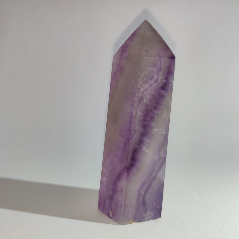 千層紫螢石柱 Fluorite 隨形 擺件 原石 晶簇 天然水晶 水晶 - 擺飾/家飾品 - 水晶 