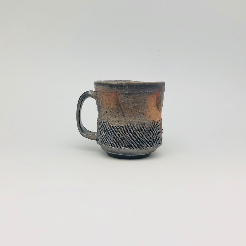 Firewood mug - แก้วมัค/แก้วกาแฟ - ดินเผา สีนำ้ตาล