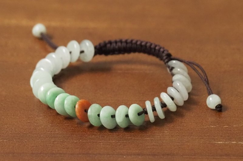 Original design [Emerald Colorful 6.5/9mm Safety Bracelet Bracelet Series] - Bracelets - Jade Multicolor