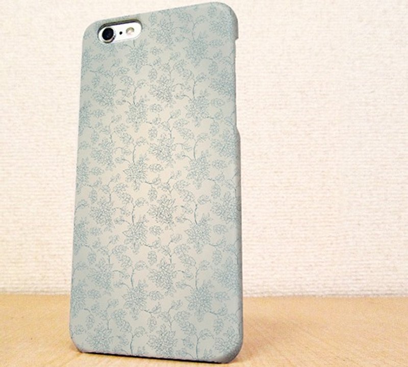 (Free shipping) iPhone case GALAXY case ☆ The seamless pattern of the flower - Phone Cases - Plastic Blue