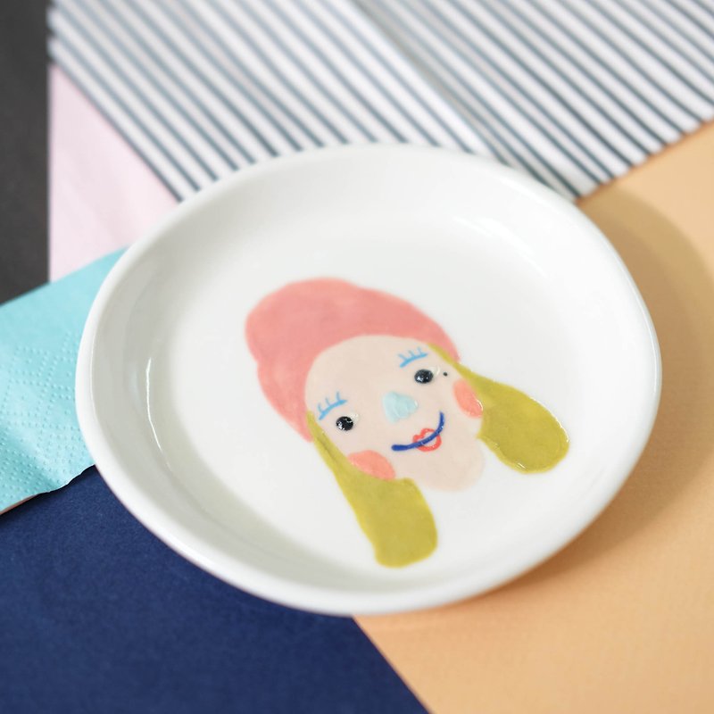 SAUCER  PAINT CHARACTER - Coasters - Pottery Multicolor