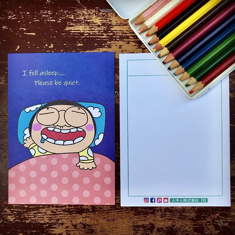 Mr.WEN - postcard 017 - การ์ด/โปสการ์ด - กระดาษ สีม่วง