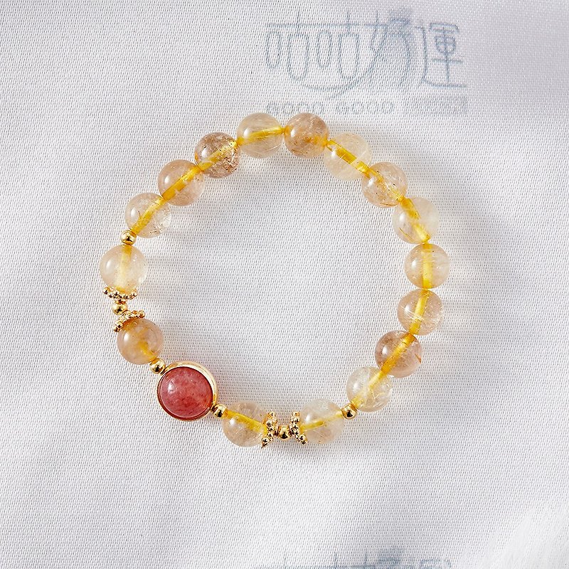 Good Luck Golden Rutilated Quartz Bracelet-(Consecration included) - Bracelets - Crystal Yellow