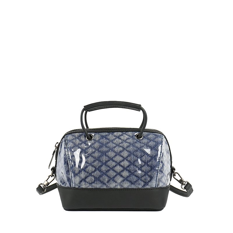 【Multiverse】Fashion Perspective Personality Tannin Small Bag - Washed Blue - กระเป๋าแมสเซนเจอร์ - วัสดุอีโค สีน้ำเงิน