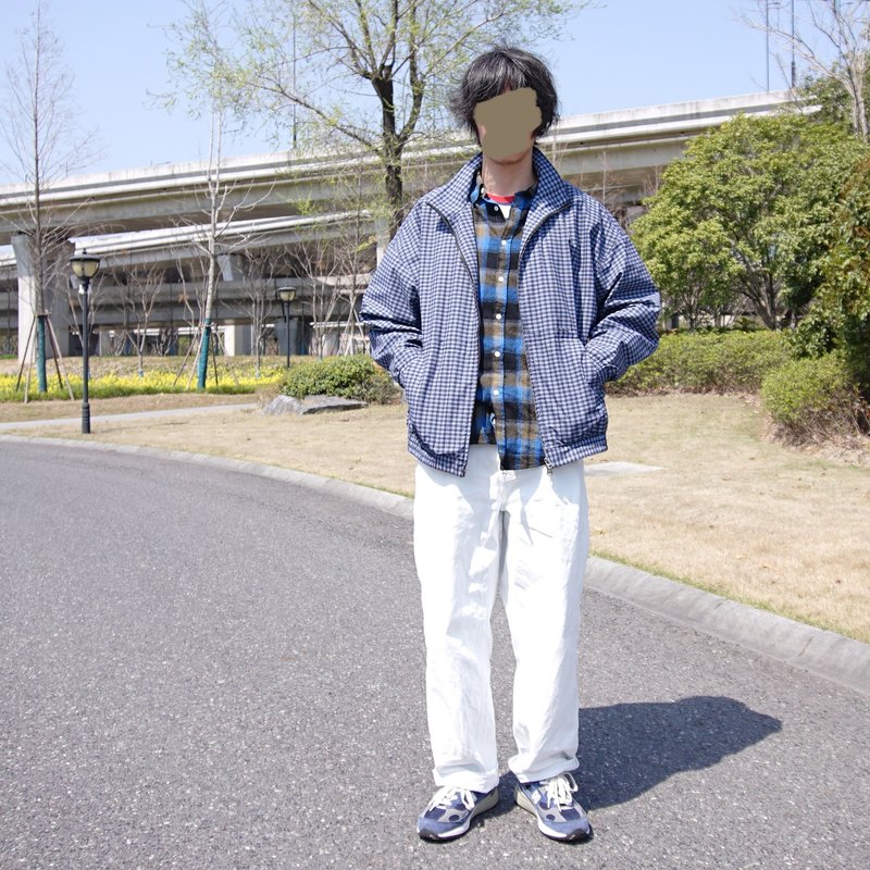 格紋復古夾克 日本 設計 簡約 日常搭配 百搭 工裝夾克 日系 山系 - 男夾克/外套 - 其他材質 多色