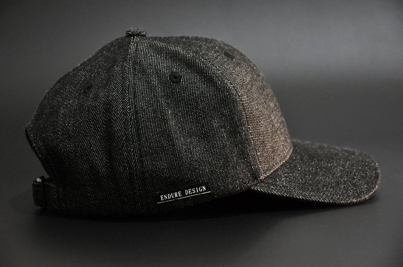 ENDURE/Neat style/denim black - หมวก - ผ้าฝ้าย/ผ้าลินิน สีดำ
