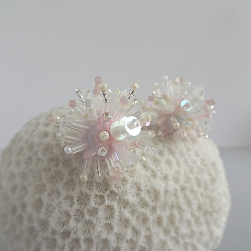 pierced earrings　　 Planet - Earrings & Clip-ons - Thread Pink