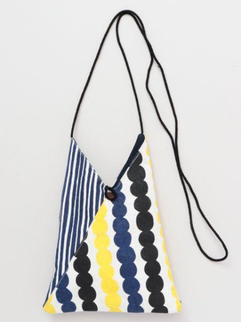 Polka dot × striped shoulder bag - Handbags & Totes - Other Materials 