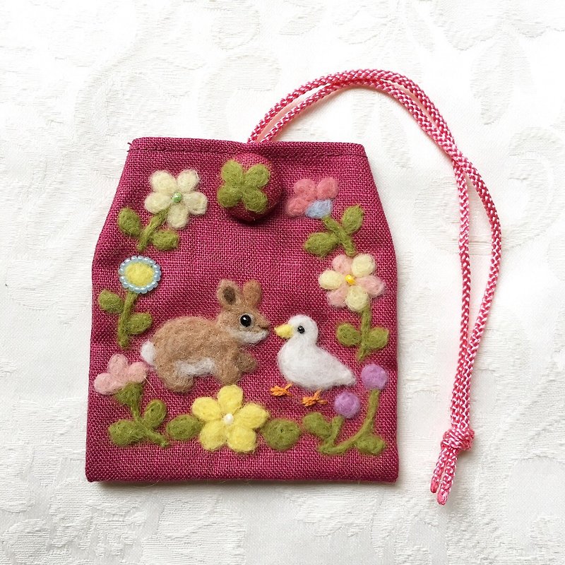 amulet bag of rabbit and duck