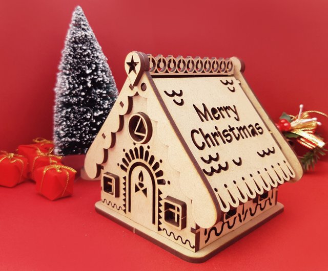 Diyクリスマスコテージキャンドルライト クリスマスギフト ラッピングペーパー付き ショップ Taitien Studio Bamboo Paper Pinkoi