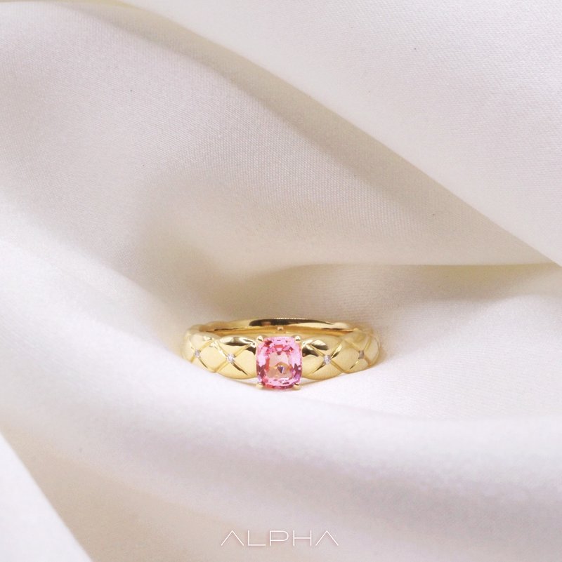 Sofa Ring Tourmaline 1.38ct 18K - General Rings - Gemstone Pink