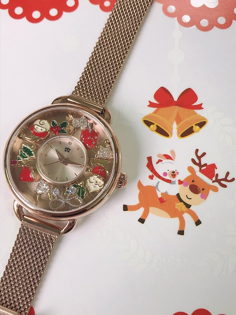 Merry Christmas~~2020 Most Modern* Light Luxury Merry Christmas Watch - นาฬิกาผู้หญิง - โลหะ 