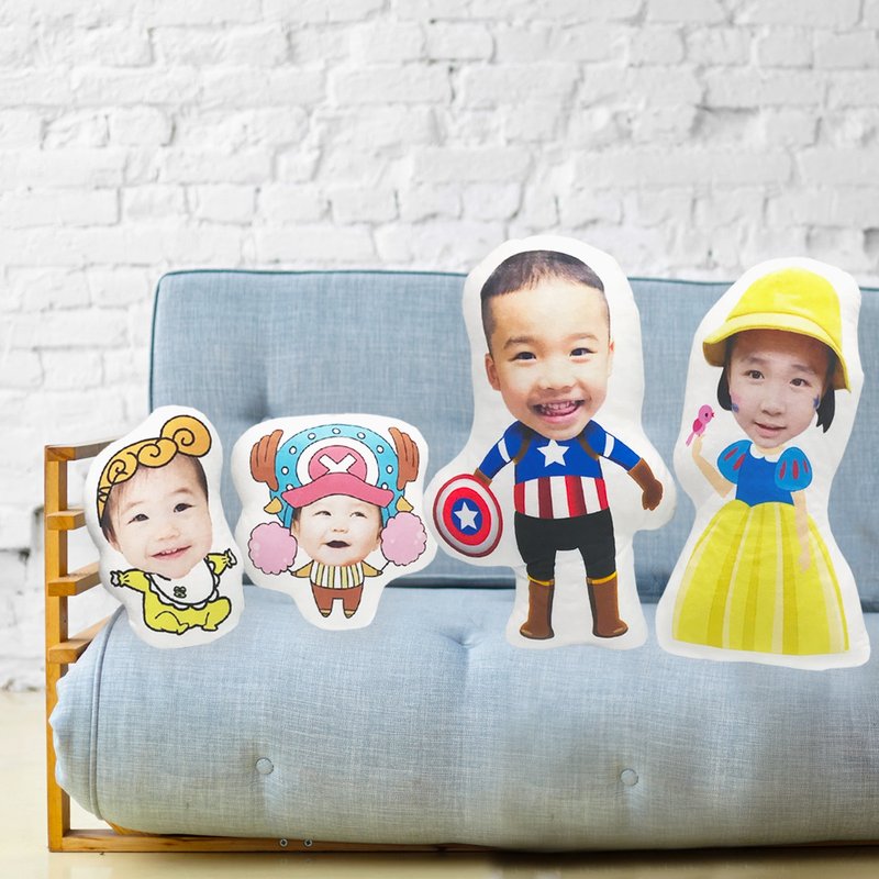 Customized photo custom small cute pillow - Pillows & Cushions - Cotton & Hemp 