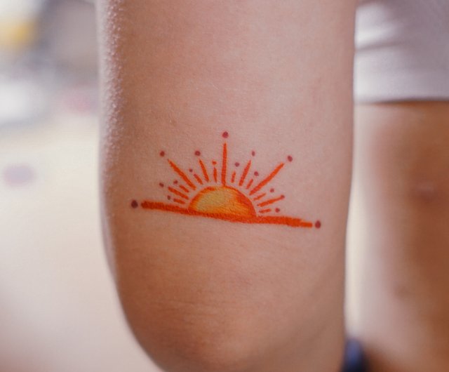 WALLDESIGN 10 cm Om Sun Tattoo MaroonCrayola Small Self Adhesive Sticker  Price in India  Buy WALLDESIGN 10 cm Om Sun Tattoo MaroonCrayola Small  Self Adhesive Sticker online at Flipkartcom