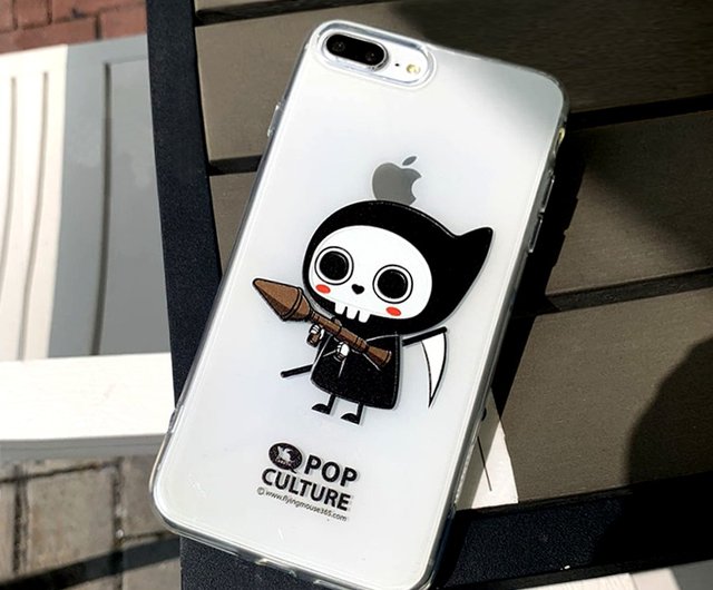 iPhone 8 7 Plus Flying Mouse Grimm Death Cartoon Protective Case