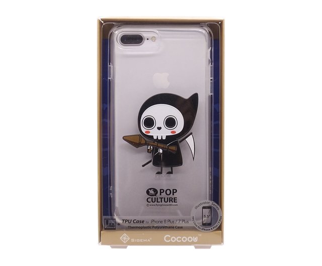 iPhone 8 7 Plus Flying Mouse Grimm Death Cartoon Protective Case