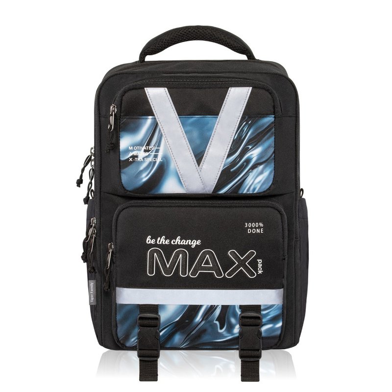 MAX靈感系列 超輕量護脊書包Pro 2S-銀河星辰 可摺疊版 筆電可 - 後背包/背包/書包 - 防水材質 黑色