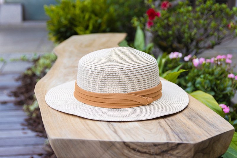 Unni Yongrong Jue brand straw hat - woven hat hat straw hat sun protection straw - Hats & Caps - Plants & Flowers Brown