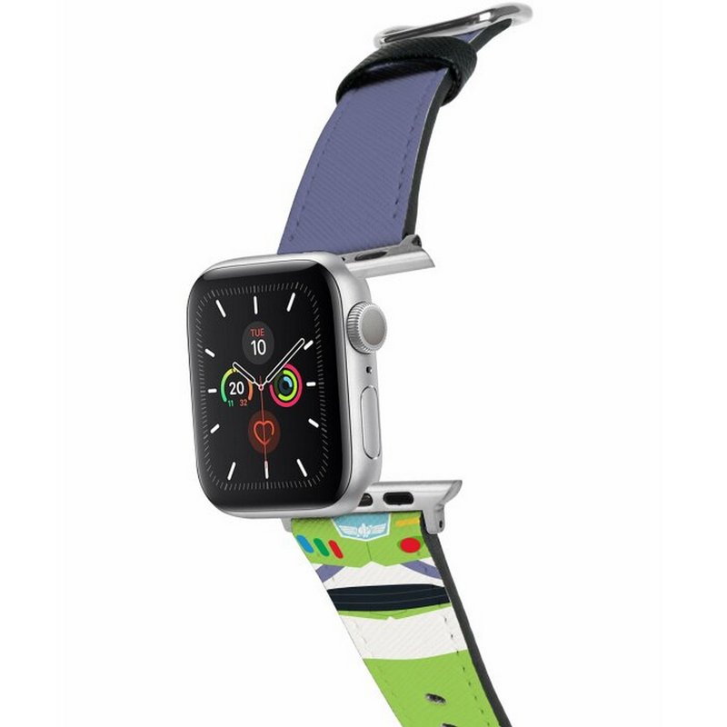 迪士尼彼思巴斯玩具總動員十字壓紋牛皮革Apple Watch真皮錶帶 - 錶帶 - 真皮 