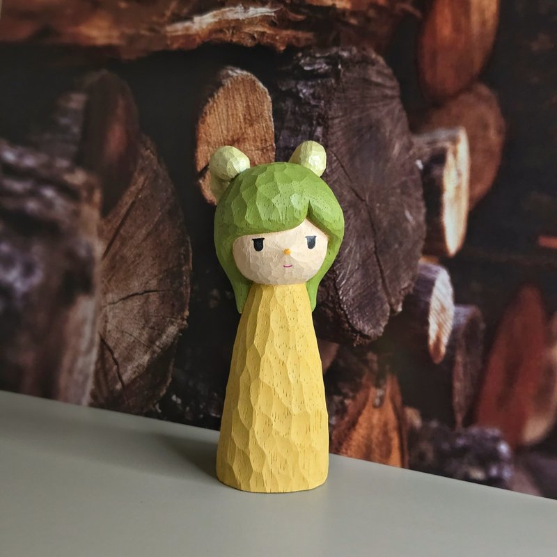 魔羯座 木雕(現貨) - 公仔/玩偶 - 木頭 多色