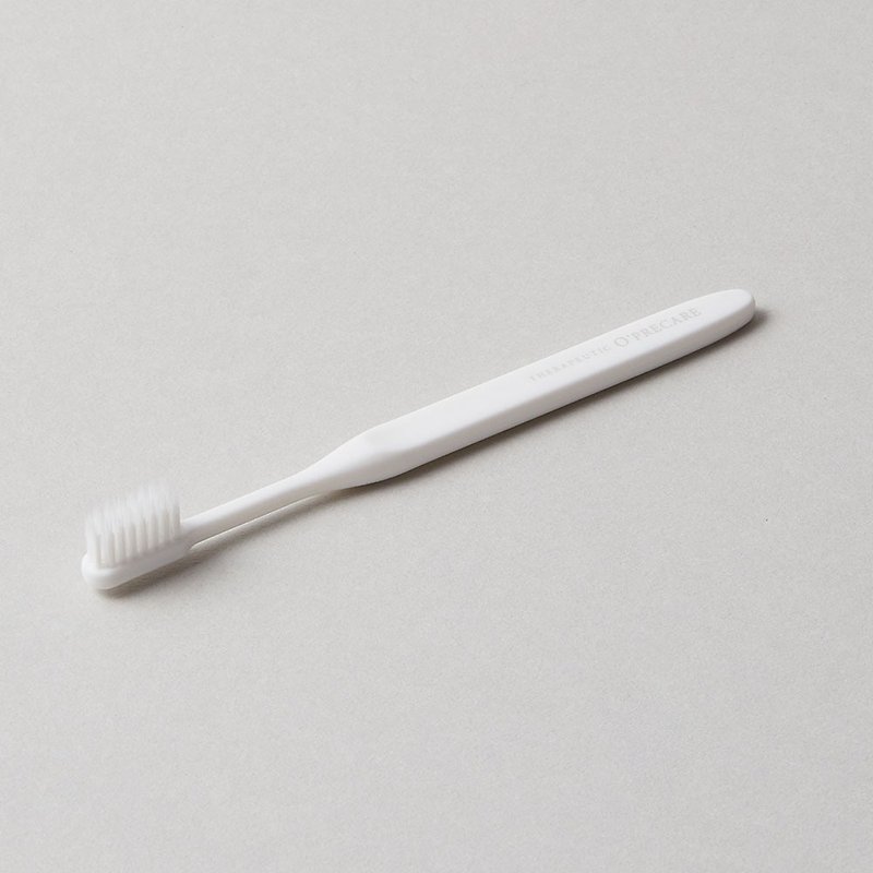 O&#39;KIT double layer soft fiber bristle toothbrush classic white