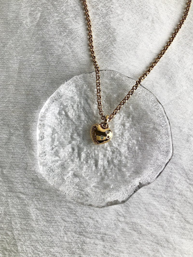 【 日本直送　名牌中古包 】Christian Dior クリスチャン ディオール ネックレス ゴールド ハート vintage ヴィンテージ dc3bg2 - 項鍊 - 其他材質 金色