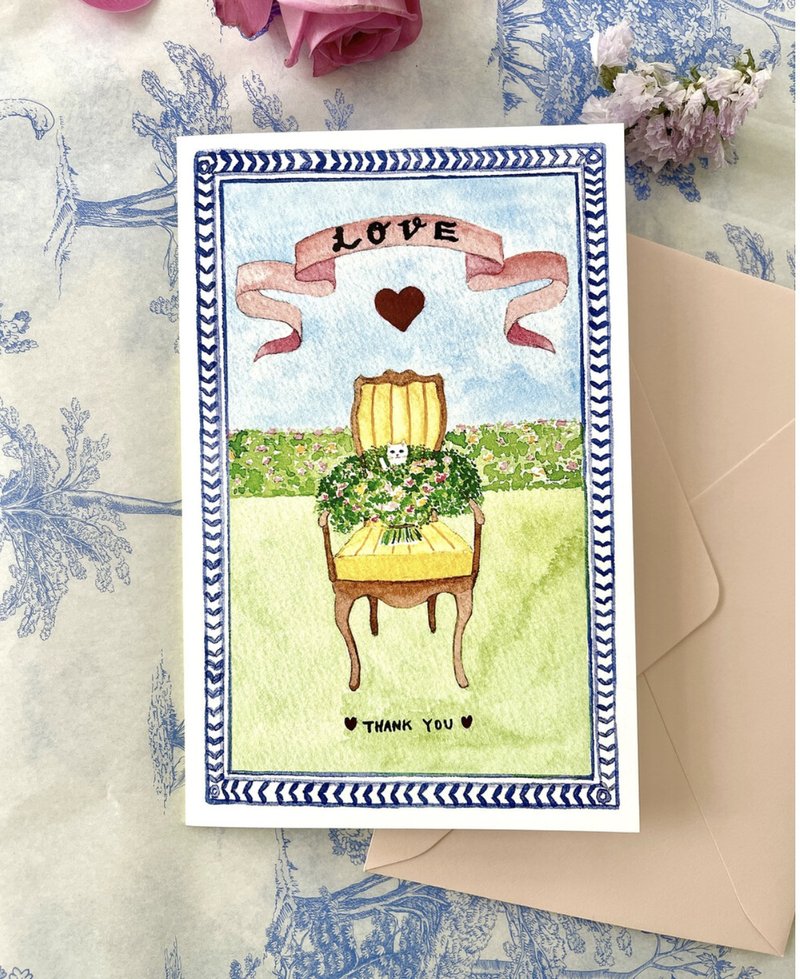 (GRIT) A bouquet of cats Card - การ์ด/โปสการ์ด - กระดาษ 