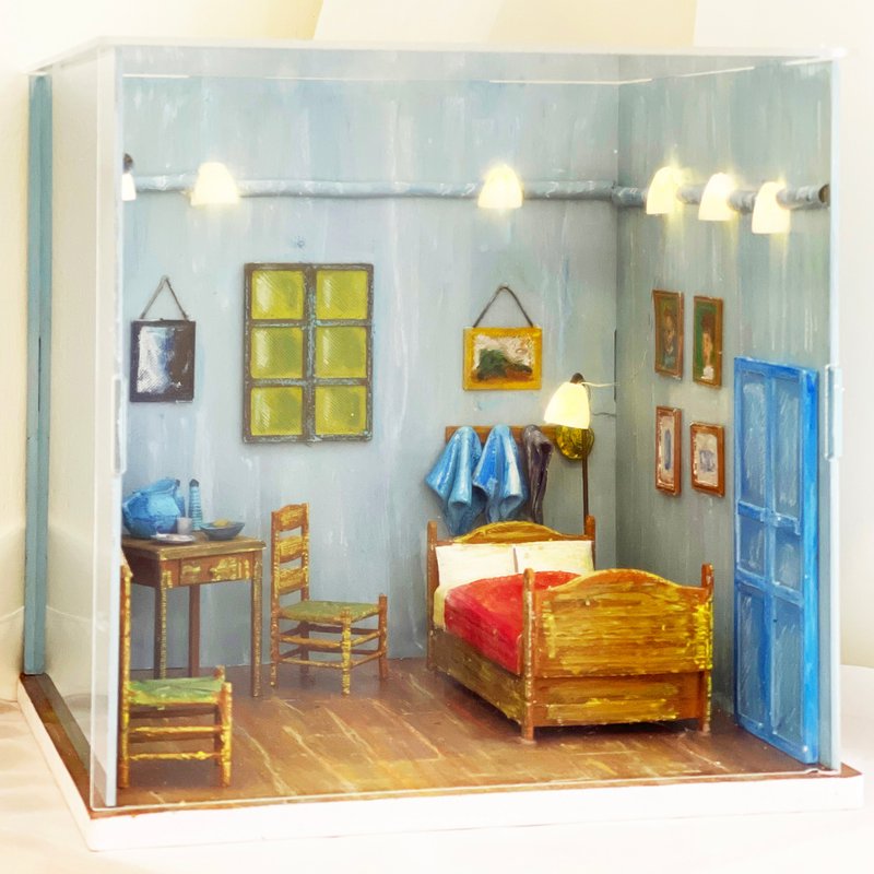 [DIY Material Pack Set] [Van Gogh Series Light Box Painting] Artist’s Bedroom in Al - Other - Plastic 