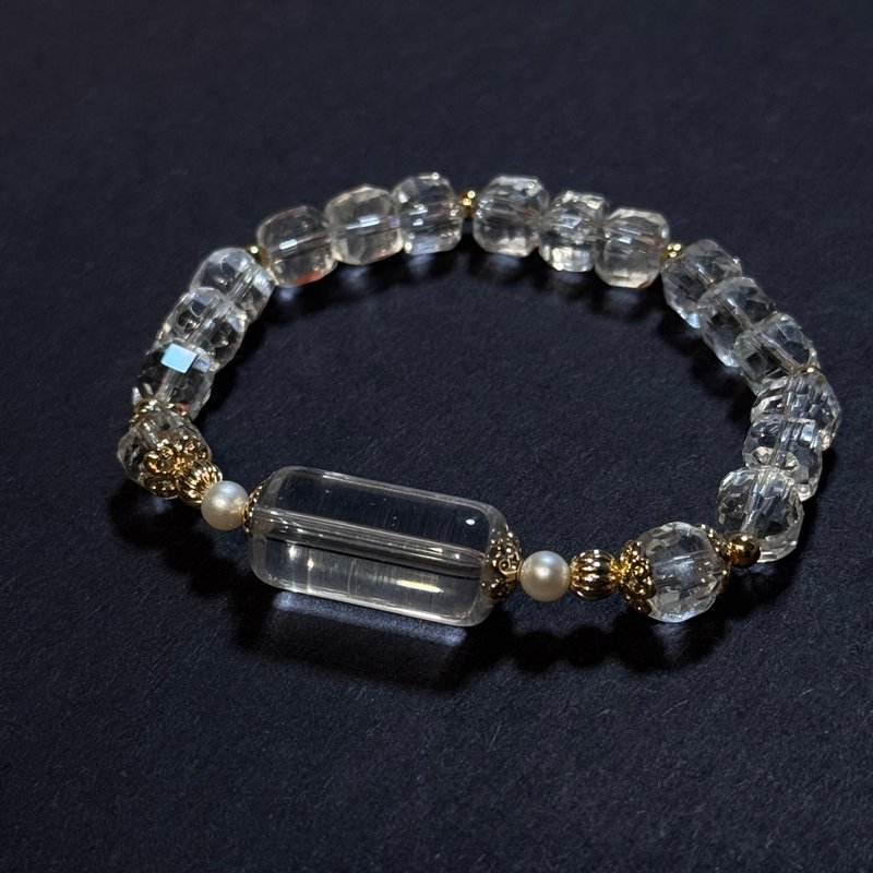 ITS-B671【設計款・一圖一物・極美白水晶】天然石水晶手鍊手環 - 手鍊/手環 - 水晶 透明