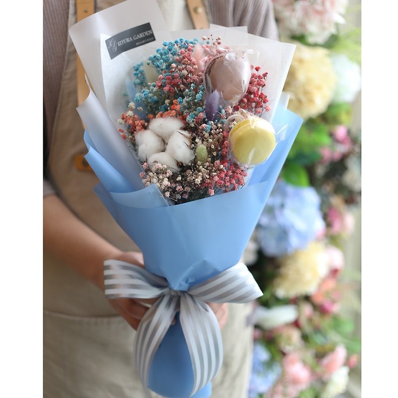 璎珞Manor*G*gift bouquet / eternal flower. Dry flower / macaron bouquet / dessert bouquet - ช่อดอกไม้แห้ง - พืช/ดอกไม้ 
