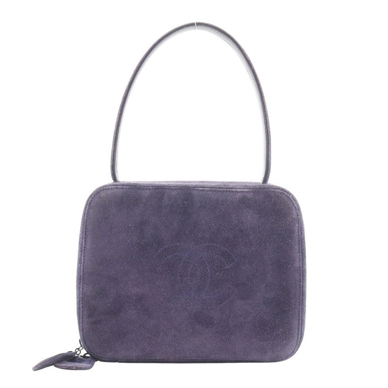 【日本直送】シャネル CHANEL ワンハンドル ハンドバッグ ココマーク スウェード 紫 レディース【中古】 - 手提包/手提袋 - 真皮 紫色