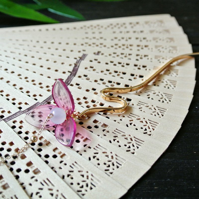 Lantern flower hairpin (purple red)-suitable for novice hairpin