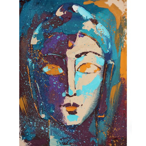 仏画 仏教 オリジナルアート インドのアートワーク 瞑想 壁