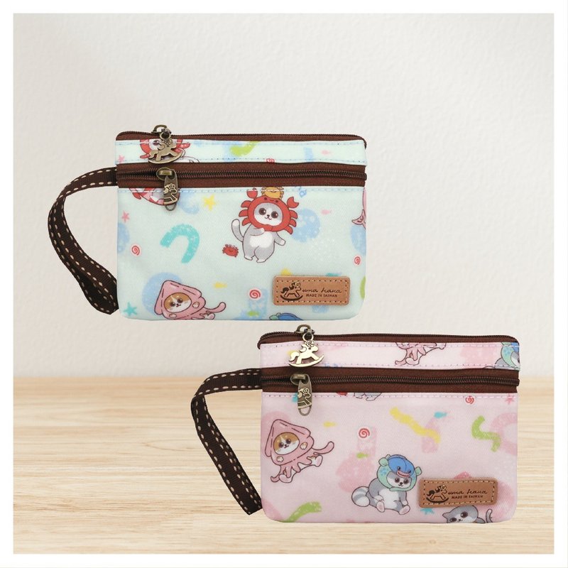 [Meow on the Shore-Pupu Coin Purse] Taiwan design double zipper portable waterproof Pupu coin purse - กระเป๋าใส่เหรียญ - วัสดุกันนำ้ 