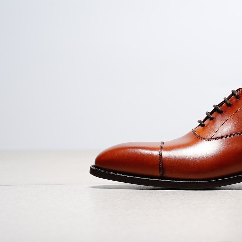 Berwick 1707 horizontal pattern Oxford Oxford 5196 - Men's Oxford Shoes - Genuine Leather Brown