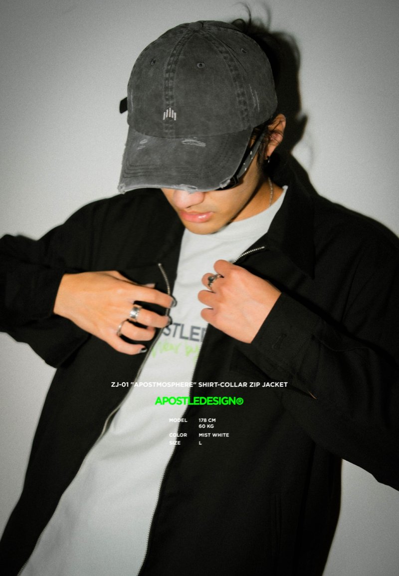 25AW HW-05 Pilgrim Logo Vintage Washed Cap - 帽子 - 其他材質 