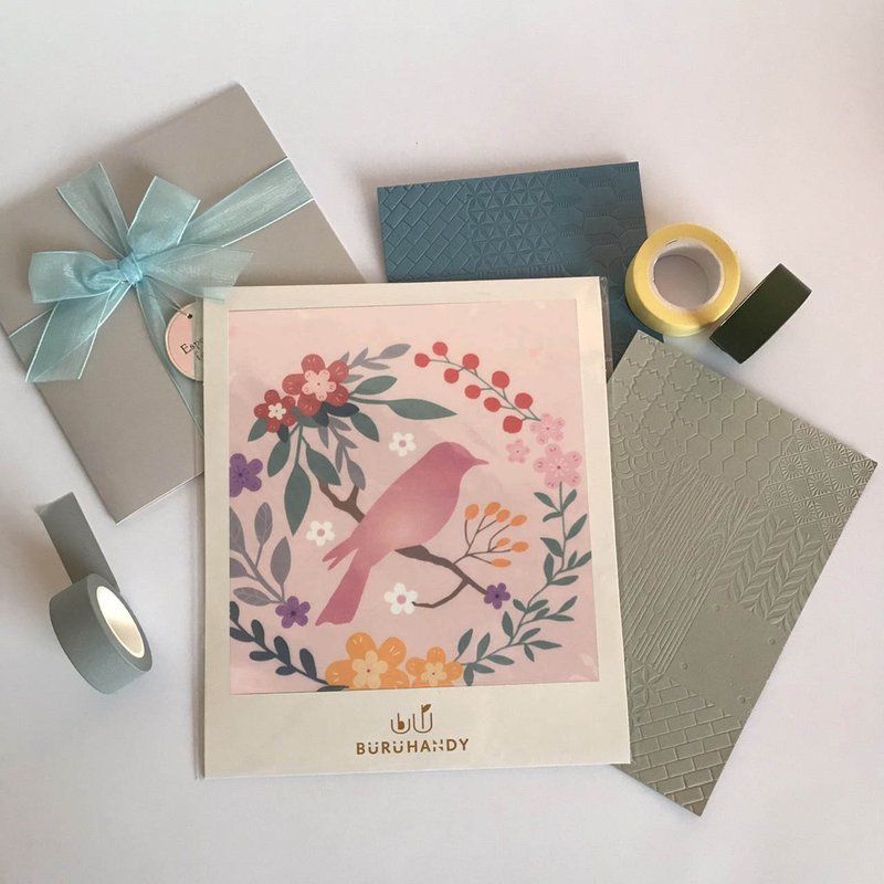 擦拭布/拭鏡布/眼鏡布/超細纖維/插畫/春天鳥款 - 眼鏡盒/眼鏡布 - 聚酯纖維 