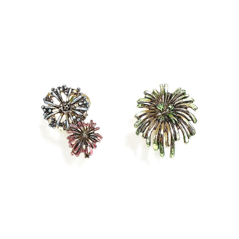 Fireworks Earring Fireworks Clip-On EA106 - Earrings & Clip-ons - Other Metals Multicolor