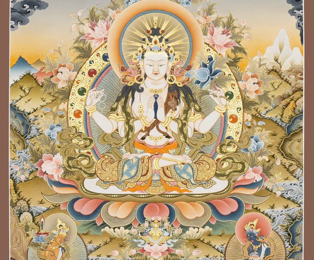 ネパールで手作りの仏教観音タンカを購入 - ショップ Boudha Stupa Thanka Centre ウォールデコ・壁紙 - Pinkoi