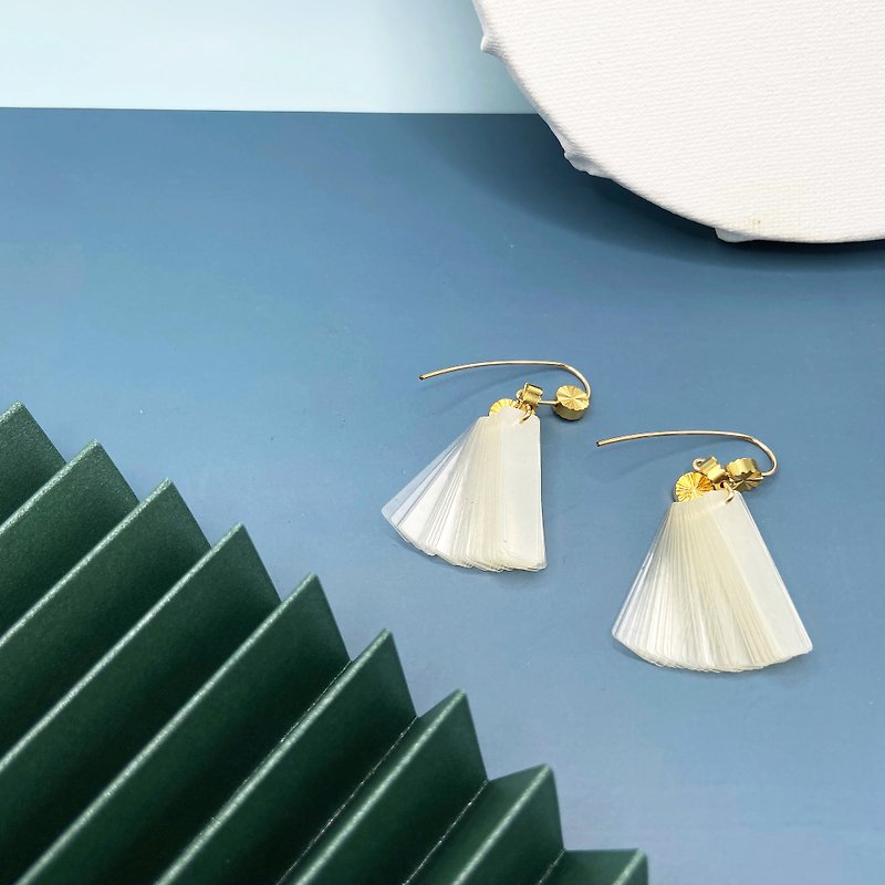 ART DECO – COLE COOL 925 silver Earrings 【wedding earrings】【Birthday Gift】 - ต่างหู - เครื่องประดับ สีเงิน