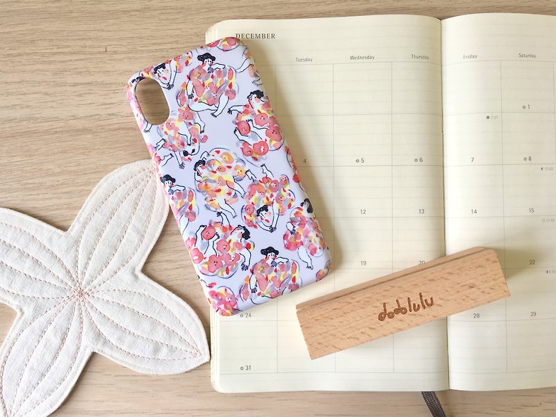 iPhone case "the floral dress" - iPhone X - iPhone all models - Phone Cases - Plastic Pink
