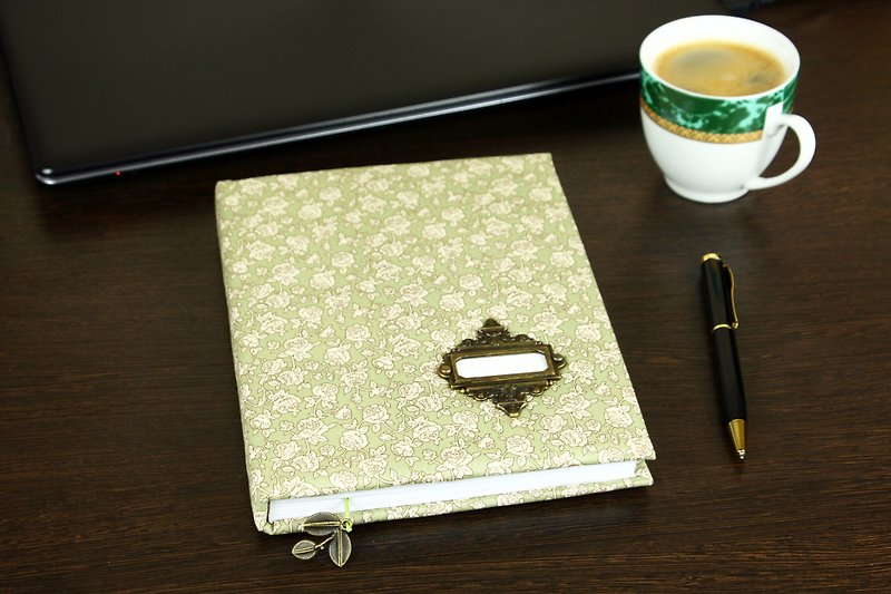 Journal Notebook with fabric cover and coptic binding
