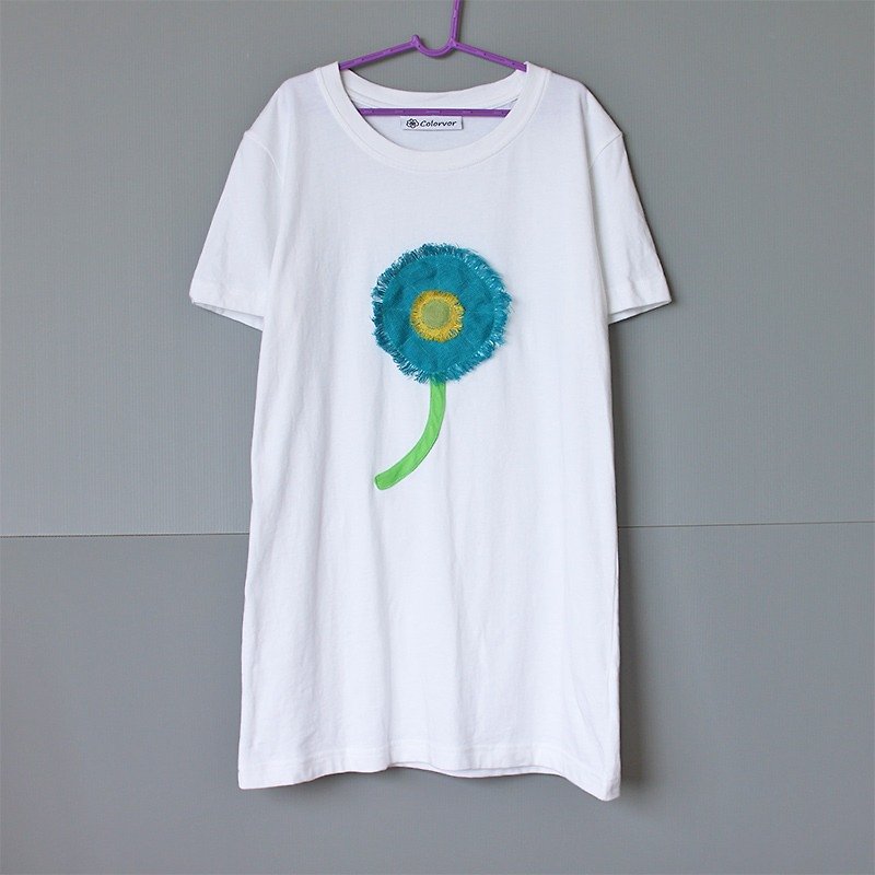 Barberton Daisy Short Sleeve T-shirt No.1 - Women's T-Shirts - Cotton & Hemp White