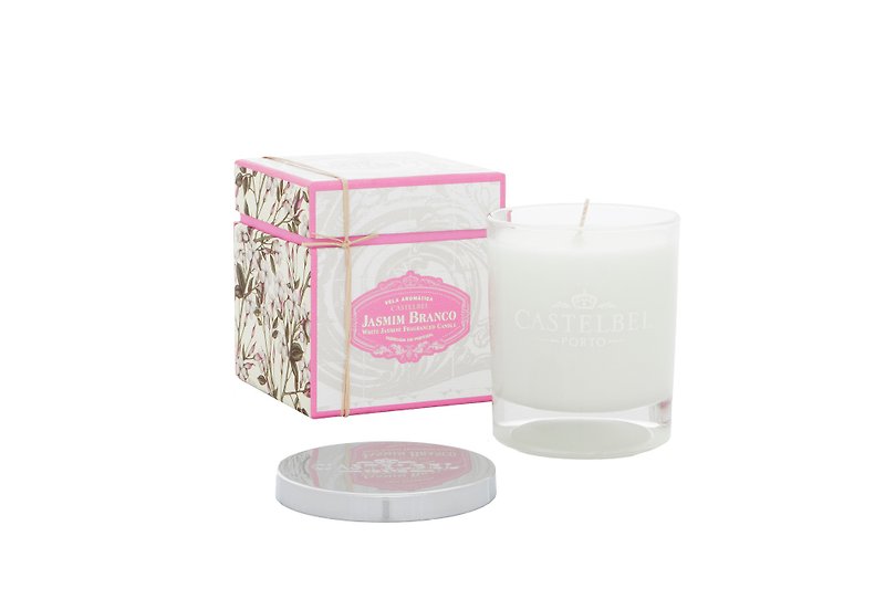 CASTELBEL PORTO Ambiente Scented Candle White Jasmine - Candles & Candle Holders - Glass White