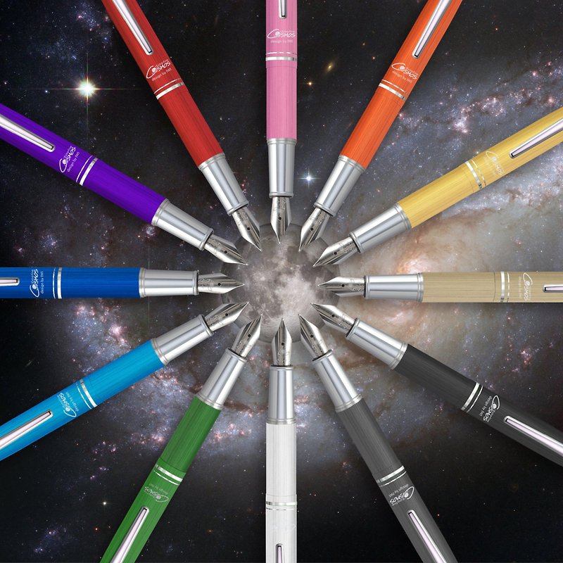 [カスタマイズギフト] IWI Cosmos Astronaut Pen # 追加カラーインクを購入すると、特別なインク吸収体がプレゼントされます - 万年筆 - 金属 多色