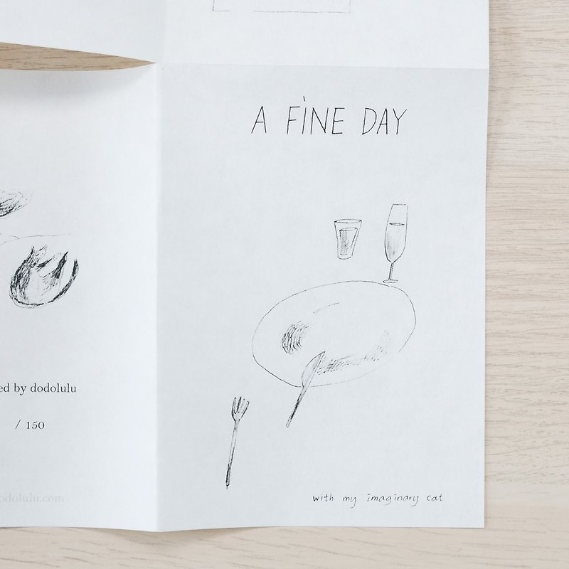 Zine - A Fine Day | Xiaozhi | Small Books | イラストアルバム | dodolulu - 本・書籍 - 紙 