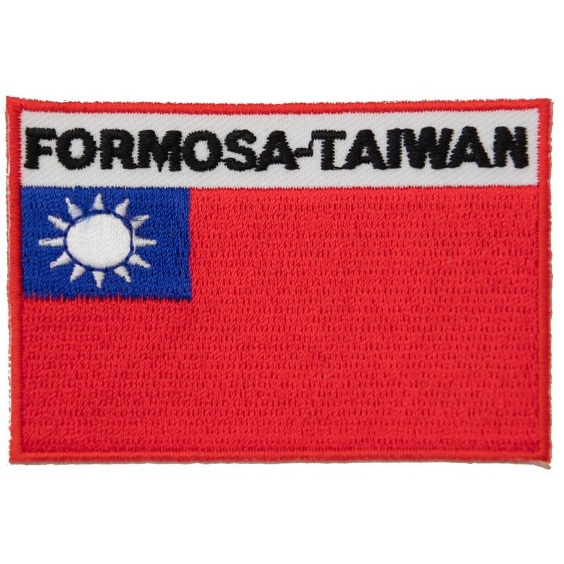 台灣 FORMOSA 刺繡背包貼 電繡布標 刺繡袖標 刺繡貼布繡 熨斗識 - 徽章/別針 - 繡線 多色
