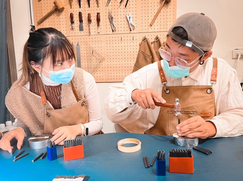 [Experience Season Offer] Taichung Handmade/Group of One Person/Sterling Silver Ring/Metalworking Experience Class - งานโลหะ/เครื่องประดับ - เงินแท้ 